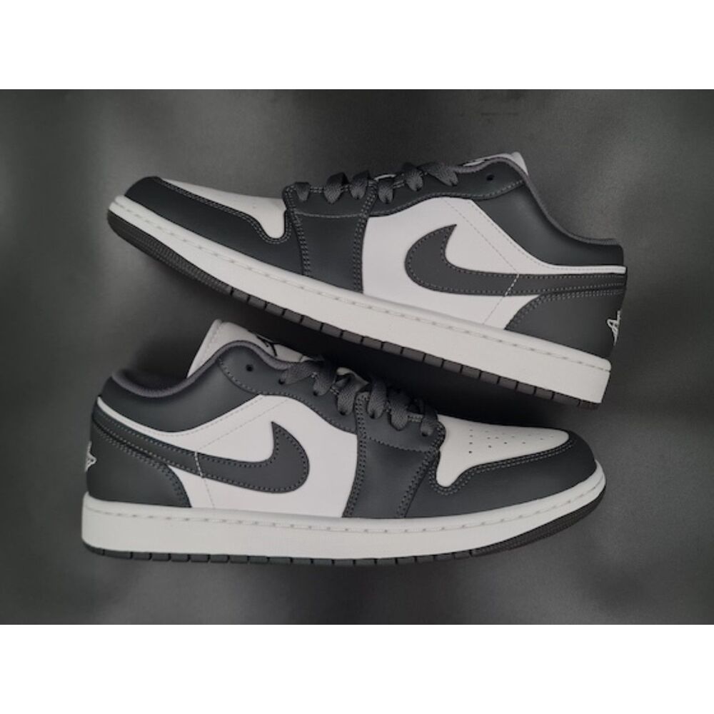 Jordan 1 Low Grey White. SIZE 10 - 553558-044